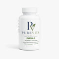 PUREVITA Omega-3 - Heart, Brain & Vision Support - EPA 180mg + DHA 120mg